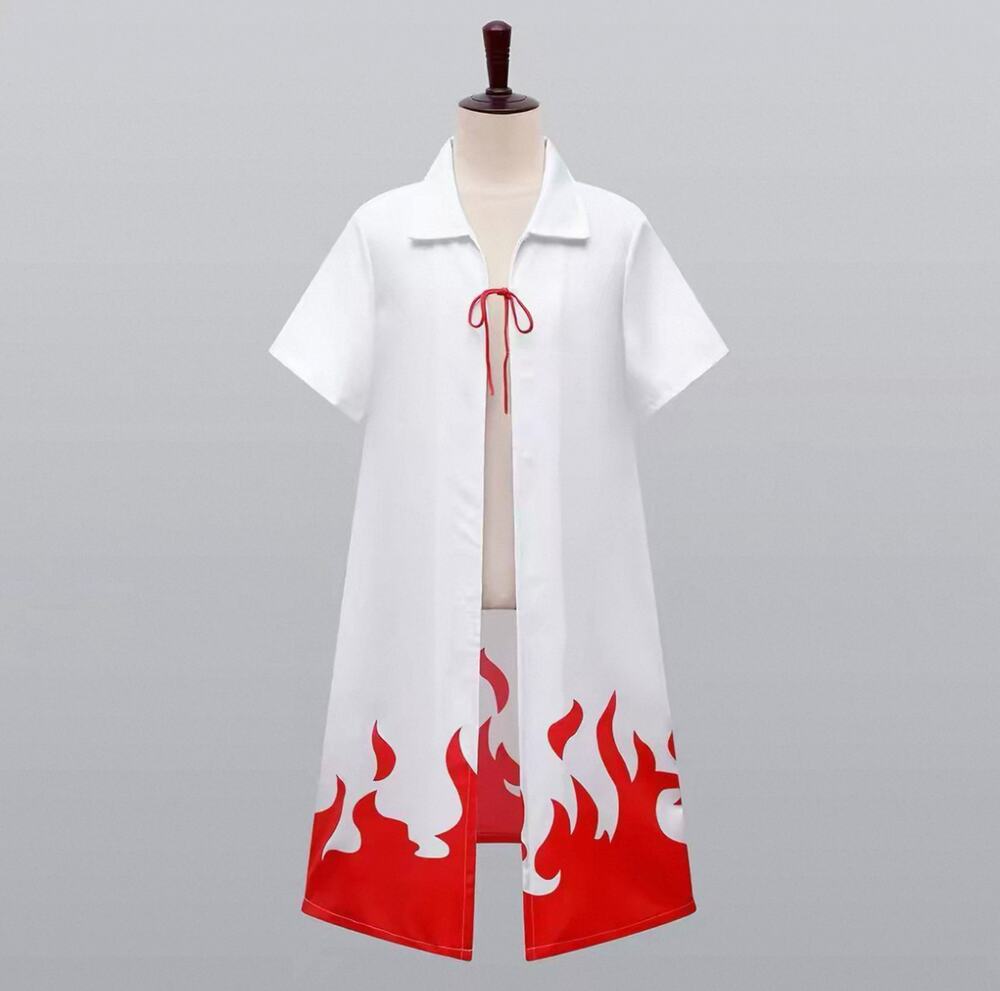 3PCS Naruto Minato 4th Hokage Cosplay L, Cloak Headband + LED Rasenshuriken Prop